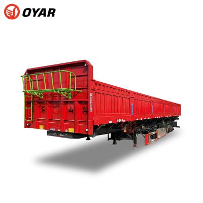 China Best Truck Trailer Operation 3 Axles Tipper 30 Ton 40ton Side Tipper Dump Trailer For Dump Gravel Trailer for sale