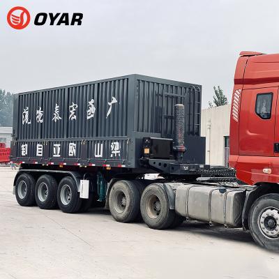 China Truck Trailer 35/40/45 CBM 3 4 Axles Rear Self Dump Truck Trailers In Africa For Sale for sale