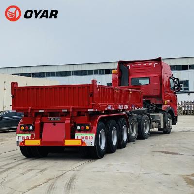 China Factory Supplier 3 Axles Truck Trailer 40 Cubic Meters Dump Rear Semi Truck Trailer for sale