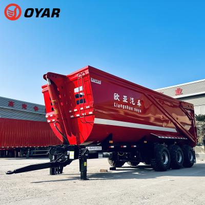 China Truck Trailer China Producer 3 Axles End Dump Trailer 40 CBM Rear Tipper Semi Trailer For Sale for sale