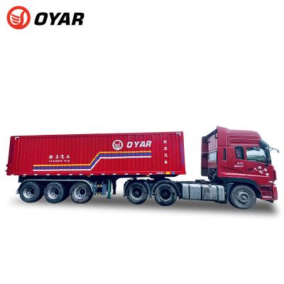 China Truck trailer most popular 3 axle box transport closed box trailer 40ft 60ft semi trailer for sale for sale