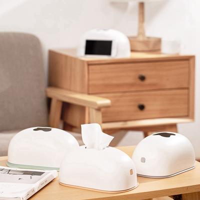 China Bread Tissue Table Box With Mobile Phone In Front Table Tissue Napkin Holder Plastic Tissue Box Countertop Multifunctional Hotel for sale