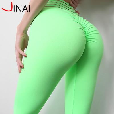 China 2020 Antibacterial Bypass Cuff Antibacterial Crac! slot ! Sexy Fitness Spring Yoga Gym Workout Leggings Butt Pants High Waist Leggings for sale