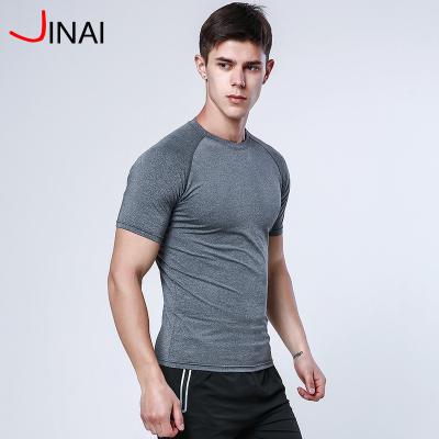 China Antibacterial Antibacterial Mens Moisture Wicking Crew T-shirt Polyester Active Sports T-Shirt for sale