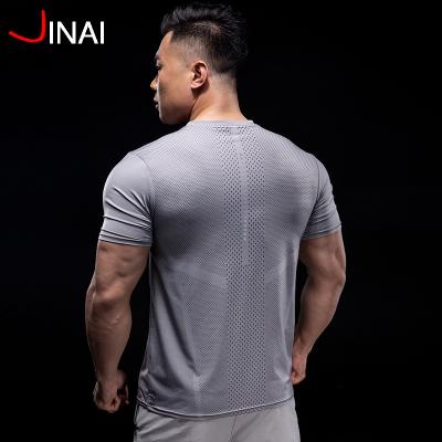 China Wholesale Antibacterial Wear R414 Antibacterial Active Mens Supersonic Crewneck Workout T-Shirt Designed With High Quality Performance Material for sale