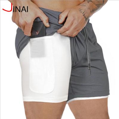 China 2-in-1 Breathable Mens Workout Running Shorts 7