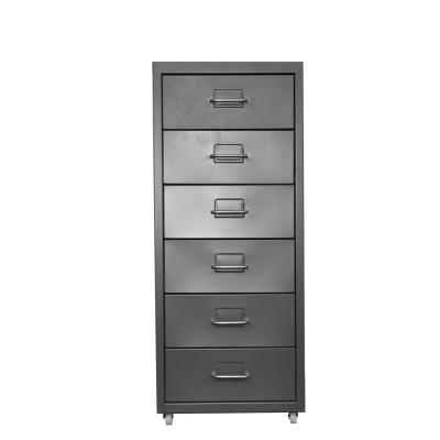 China Knock Down Luoyang Manufacturer Metal 6 Drawer Steel Storage Cabinet Te koop