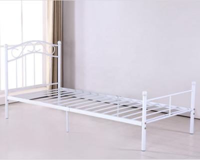 China Knock down the bed wholesale steel metal frame metal furniture last bedroom single bed for sale