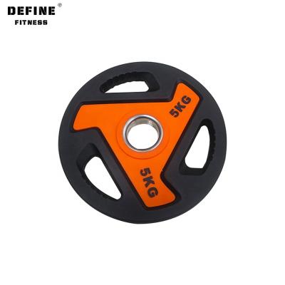 China Durable Set Professional Fitness Gym Equipment Fitness Weight PU Plate for sale