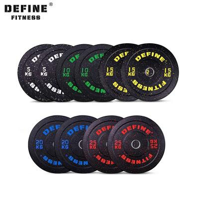 China Universal Define Fitness Weight Lifting Plates Free Times Hi Rubber Bumper Plates 100% Quality Guarantee for sale