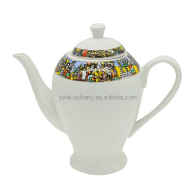 China Saba Ceramic Coffee Pot Fine Porcelain Ethiopia Jebena Teapot Viable Ethiopian Eritrean Set for sale