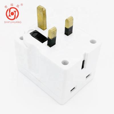 China Universal Edison Bayonet Angle Style Factory Price Multi Travel Plug Travel Adapter for sale