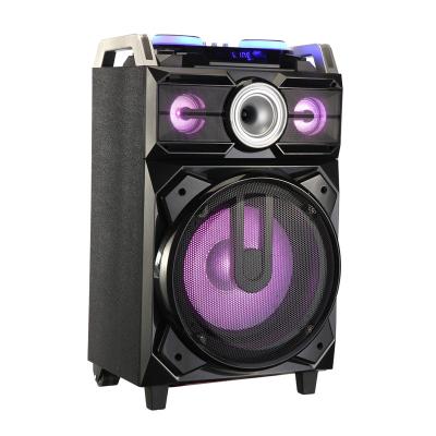 China Rechargeable Portable AirPlay 6.5Inch Waterproof Partybox Speaker With Ring Lights for sale