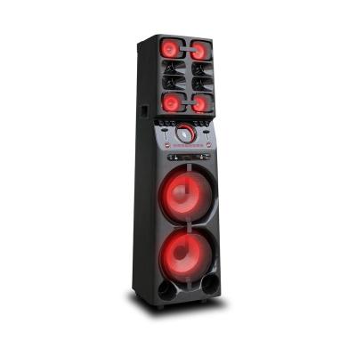 China AirPlay Max China Factory Karaoke LED Speaker Party With Mic Input Battery PA System DJ Party Speaker for sale