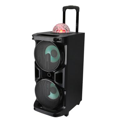 China AirPlay Powered 12 Inch Professional Outdoor Active Subwoofer Disco Light Party Portable Speaker for sale