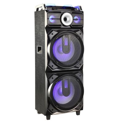 China Popular AirPlay 2021 DJ Soundboard Led Lightweight Music System Portable Speaker With Usb And Fm for sale