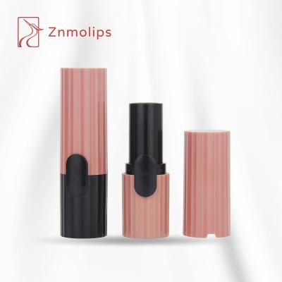 China Custom hollow pink lipstick tube packaging design private label cosmetics tubo de batom for sale