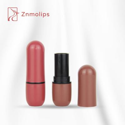 China Custom 12.1mm Cosmetic Empty Rose Gold Factory Price Capsule Shape Pink Lipstick Packaging Tubes for sale