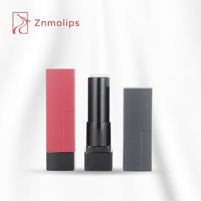 China Cosmetic Custom Square 12.1mm Rose Pink Empty Lipstick Tube Lipstick Tube Container Packaging for sale