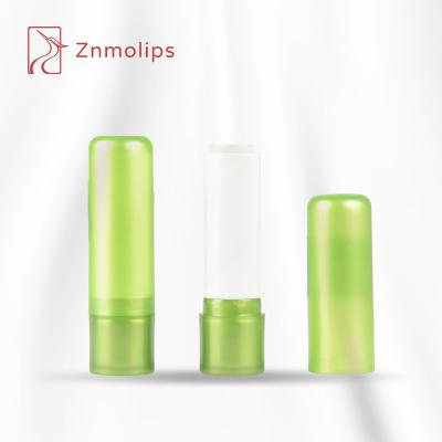 China ABS Customized Transparent Lip Balm Tube Green Lip Balm Tube Lip Balm Tube Material Packaging for sale