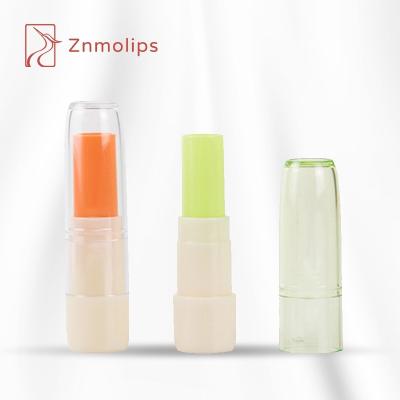 China Wholesale Fashionable Glass Tubes Tin Lip Balm Tube Packaging ABS Lip Balm Tube Green Lip Balm for sale