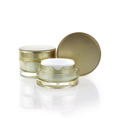 China High End Customized Acrylic Personal Care Face Cream Eye Cream Jar With Replacement Equipment for sale