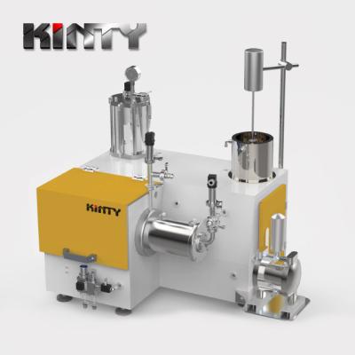 China KINTY Cosmetic Homogenizer High Shear Vacuum Homogenizer Emulsifying Mixer with High Speed ​​Disperser for Cosmetic Cream for sale