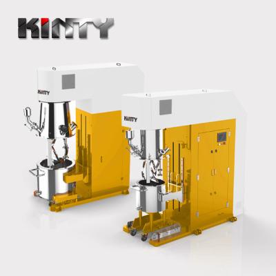 China KINTY Liquid Lotion Cream Production Line Blender Vacuum Cosmetic Blender Homogenizer Gel Emulisfing Machine for sale