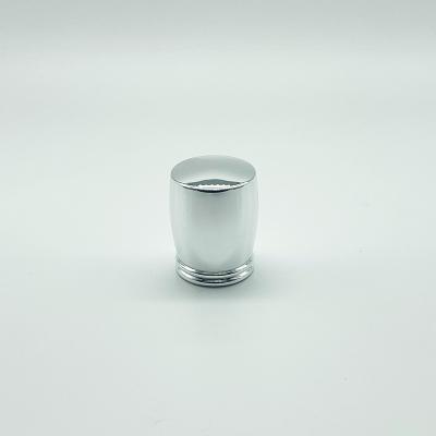 China Perfume high quality wholesale custom silver plastic perfume caps zamac perfume packaging accessories caps for glass bottle for sale