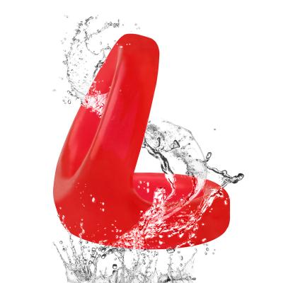 China Vibration Male Three-Ring Band Rechargeable Waterproof Silicone Cock Ring for sale