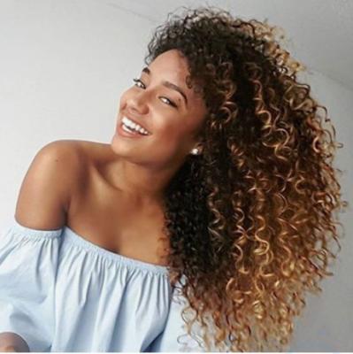 China 100% Curly Hair Water Wave African Curly Synthetic Heat Resistance Hair Weave For Afro Women for sale