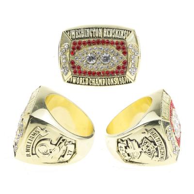 China FASHIONABLE Nfl Washington Redskins Championship Ring Alloy Diamond Men's 1988 Ring for sale