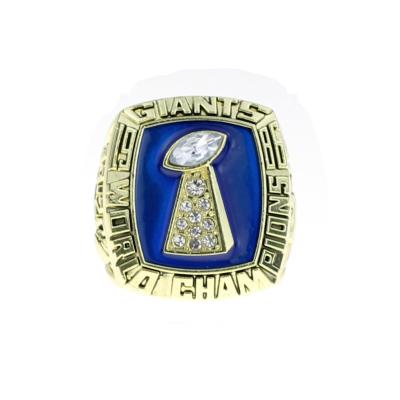 China Other Custom 21st Super Bowl Football Rings Show Gift Box Nfl New York Giants 1986-1987 Championship Ring for sale