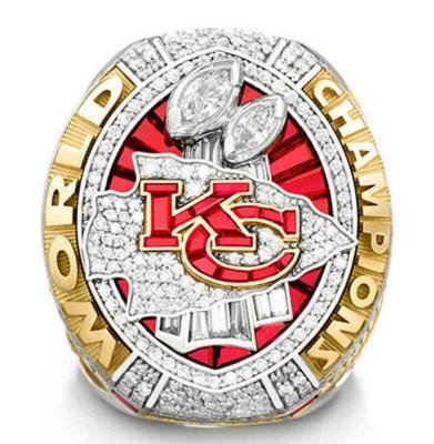 China 2019-2020 Others Kansas City Chiefs Soccer Super Cup Mens 14k Golden Championship Ring Sport National Champion Ring for sale