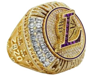 China Other Men's Youth Sports Rings Gift Box Wholesale Custom Diamond Gold Magnet Basketball Los Angeles Lakers 2020 Championship Ring for sale