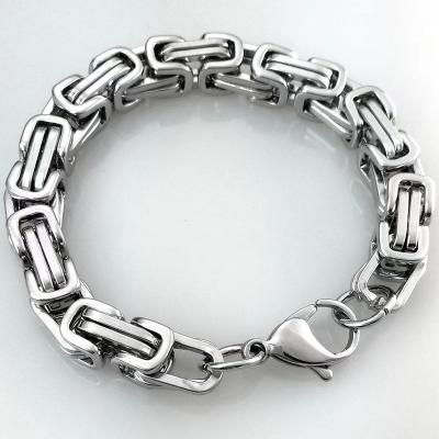 China Nickel Free Wholesale Lead Free Stainless Steel Custom Byzantine Chain Bracelet for sale