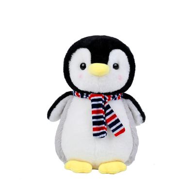 China Custom High Quality Animal Soft Toys For Themed Party Room Plush Penguin Scarf Toy Maker Design Fabric Cute Mini Stuffed Lovers Gifts For Kids And Decorums for sale