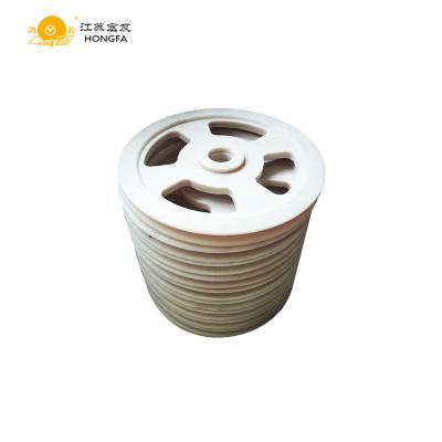 China Lightweight MC Nylon Pulley Wheels With Bearing For Cranes for sale