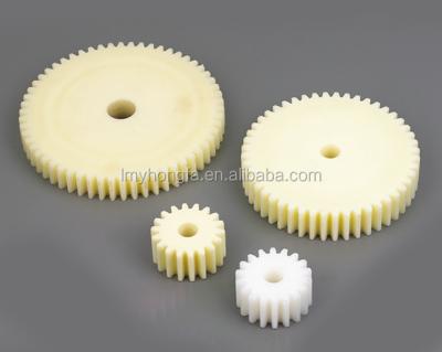 China Wear Resistant Nylon / Polyamide (PA) Plastic Cylindrical High Gears For Machinery Parts for sale