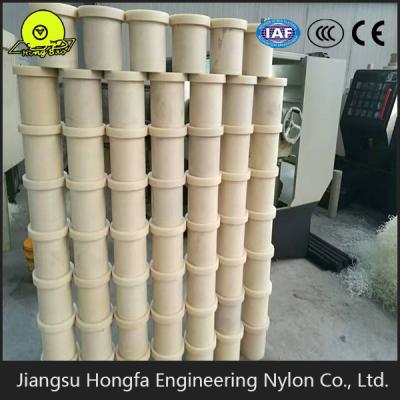 China PA6 Wearable Nylon Flange Bushing Nylon Casting Meter Candle Bushing With High Wear Resistance for sale