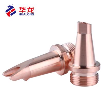 China Building Material Shops Copper Nozzle Tips For Hand Held Welder Laser Welding Machine Parts for sale