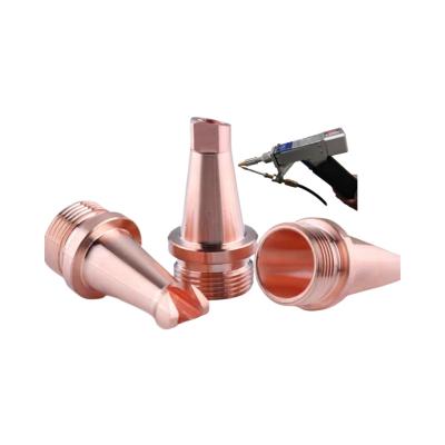 China Building material stores factory direct sale2023 cnc welding machine parts copper nozzles for laser welding machine cut nozzle handheld copper parts for sale