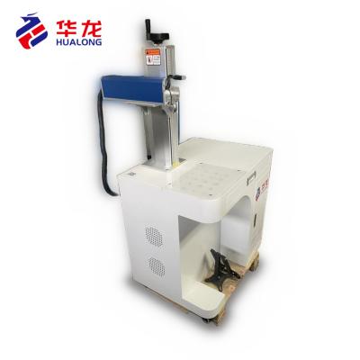 China 3D 20W 30W 50W 80W Fiber Laser Marking Machine For Metal Metal Card Marking Printing Machine for sale