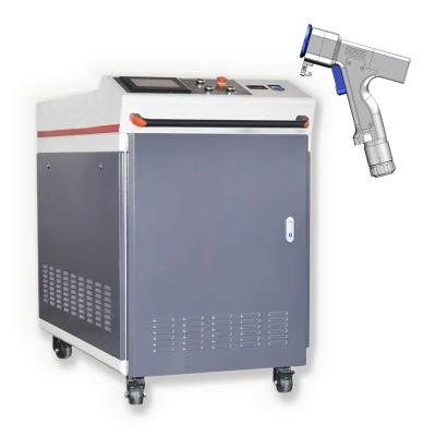 China 2000w 1500w Rust Stainless Steel Paint Removal Laser Application Industrial Portable Fiber Laser Cleaning Machine for sale