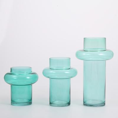 China 2021 Eco - Friendly Colored Crystal Flower Vases Decorations For Home for sale