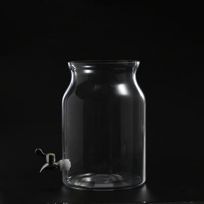 China High Quality Freshness Preservation Kitchenware Glassware Freshness Hand-Blown Juice Clear Glass Jar On Sale for sale