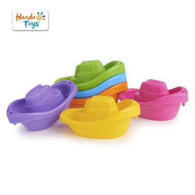 China Cheap Bath Toy Stacking Little Boat Train Kids Bath Game Price Pool Bath Toys For Children for sale