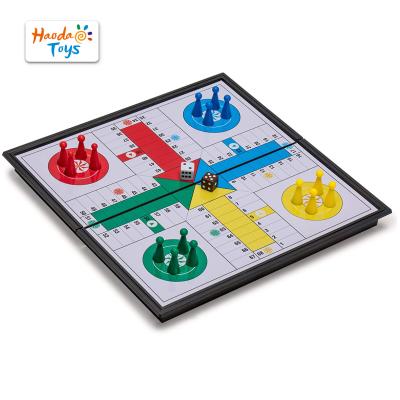 China Expand Kids Play Classic Folding Travel Board Game Wholesale Chess Ludo Magnetic Set For Kids for sale