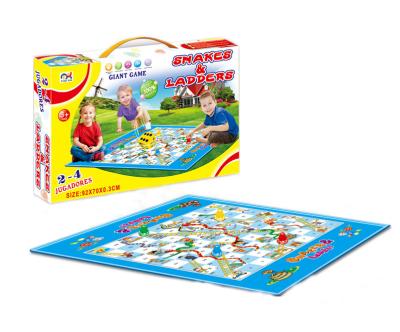 China Wholesale Fun Big Size Chess Game Snake And Ladder Game Board For Kids for sale