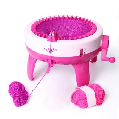 China Eco-friendly Circular and Flat Home Sock Knitting Machine 40 Pin Weaving Looms Scarf Hat DIY Knitting Machine for Kids and Adult for sale